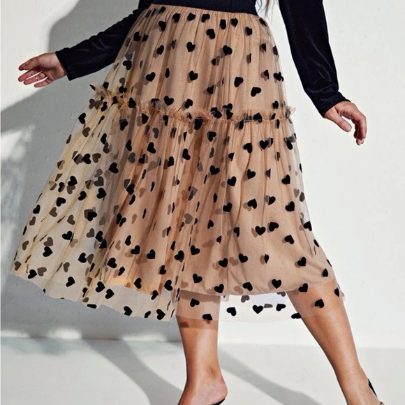 Shein Curve mesh overlay skirt - Picture 12 of 12